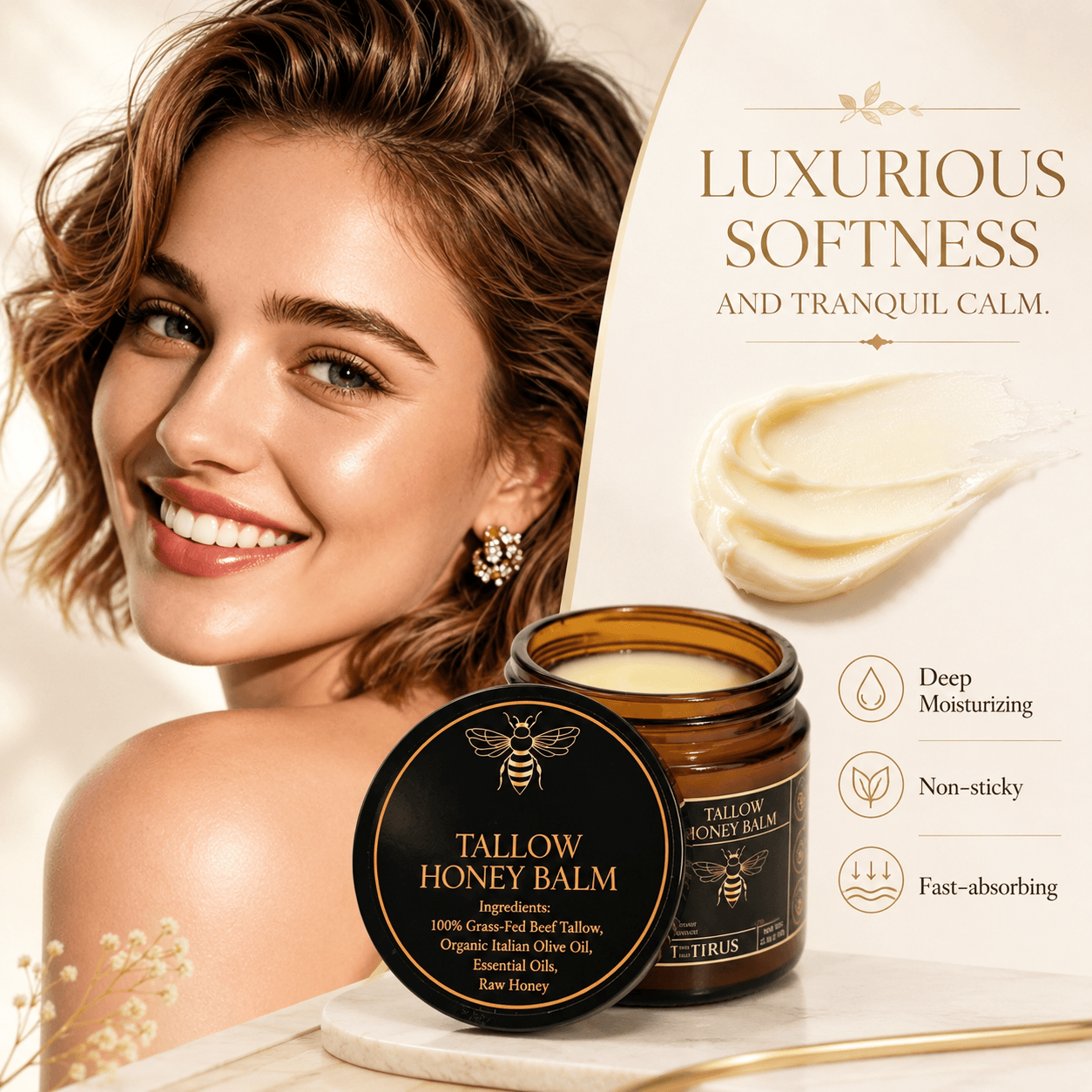 Glovea™ - Organic Whipped Tallow Honey Balm