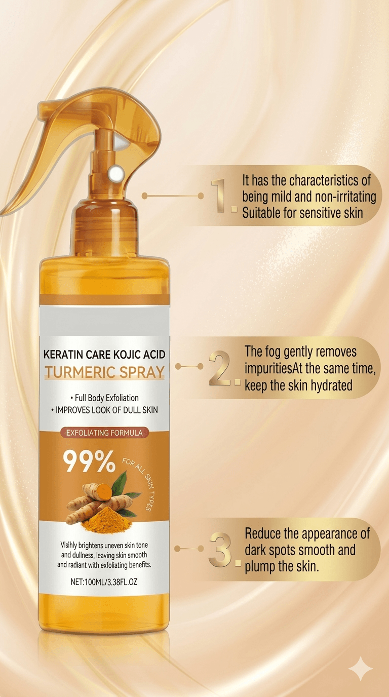 Exfoliation spray skincare