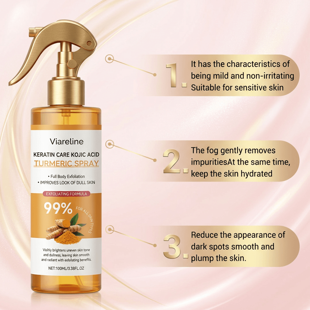 Viareline™ - Kojic Acid Turmeric Exfoliating Spray