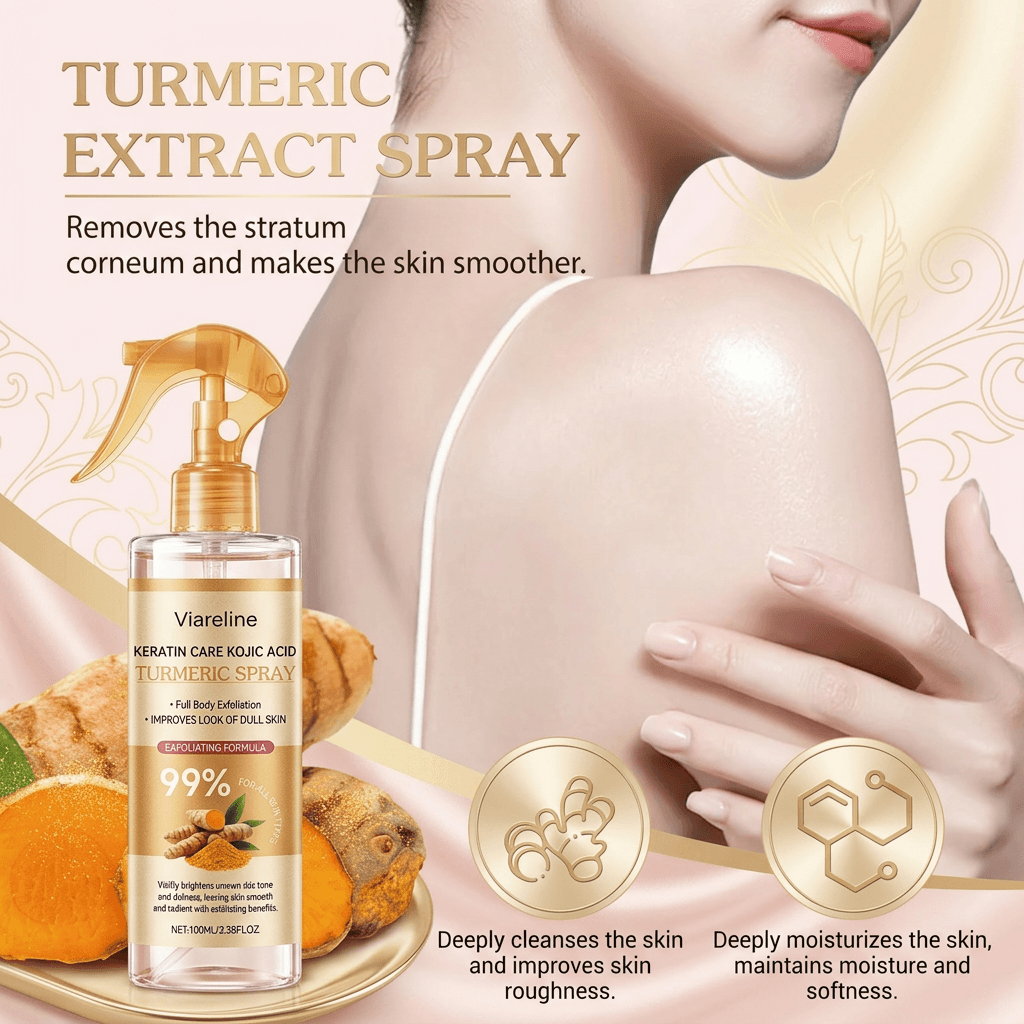 Viareline™ - Kojic Acid Turmeric Exfoliating Spray