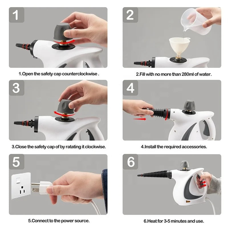 Blastly™ SteamForce Pro — Handheld Steam Cleaner