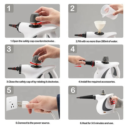 Blastly™ SteamForce Pro — Handheld Steam Cleaner